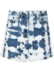 Image 1 of MSGM tie-dye print denim shorts