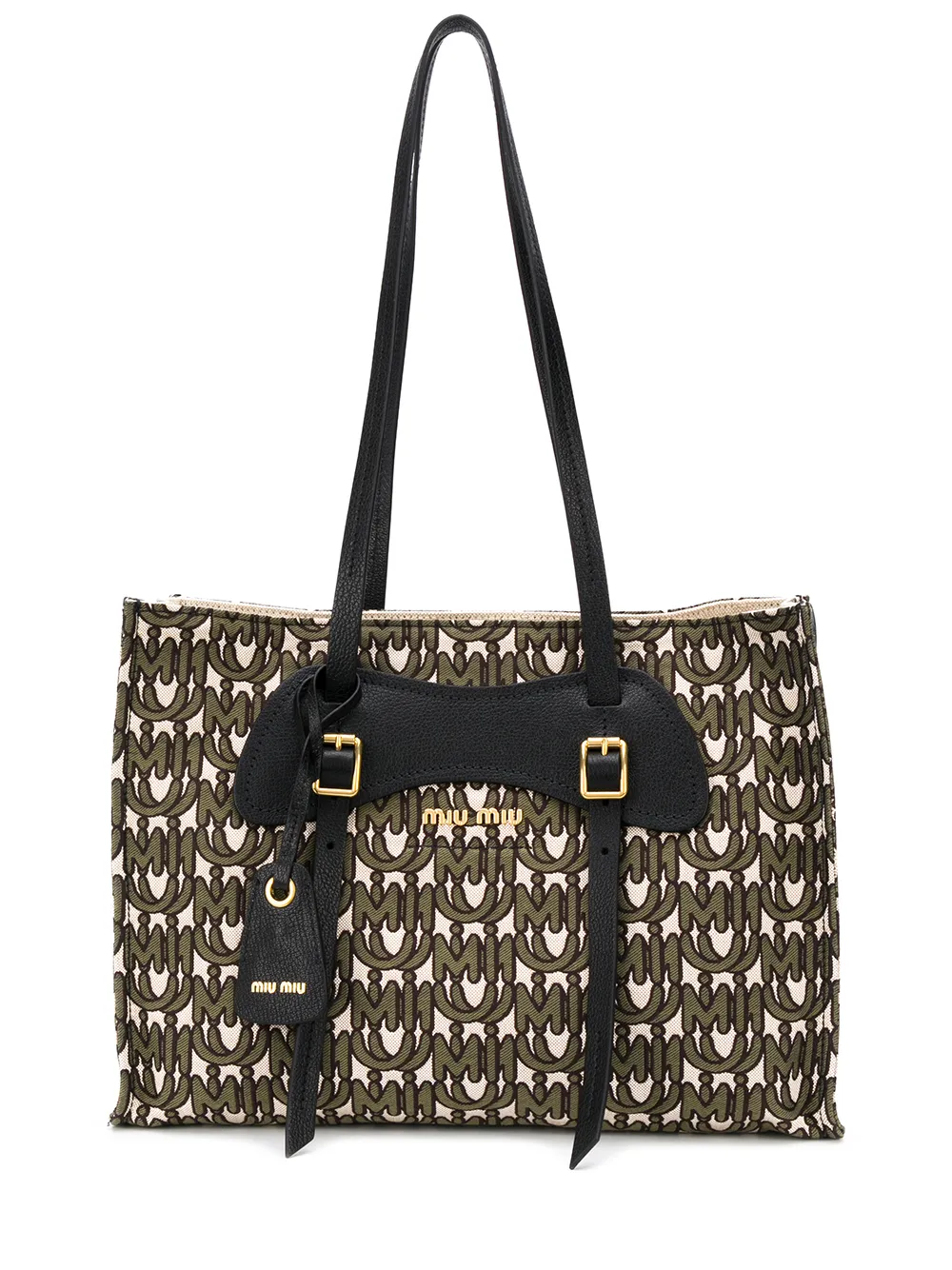 sac cabas à motif monogrammé