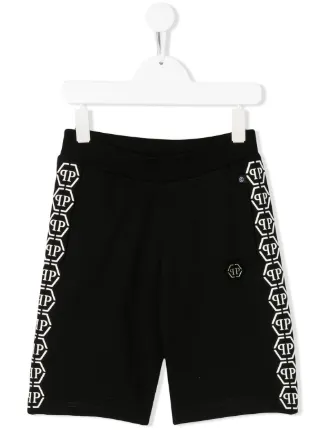 Philipp Plein Junior ロゴ トラックショートパンツ 通販 - FARFETCH