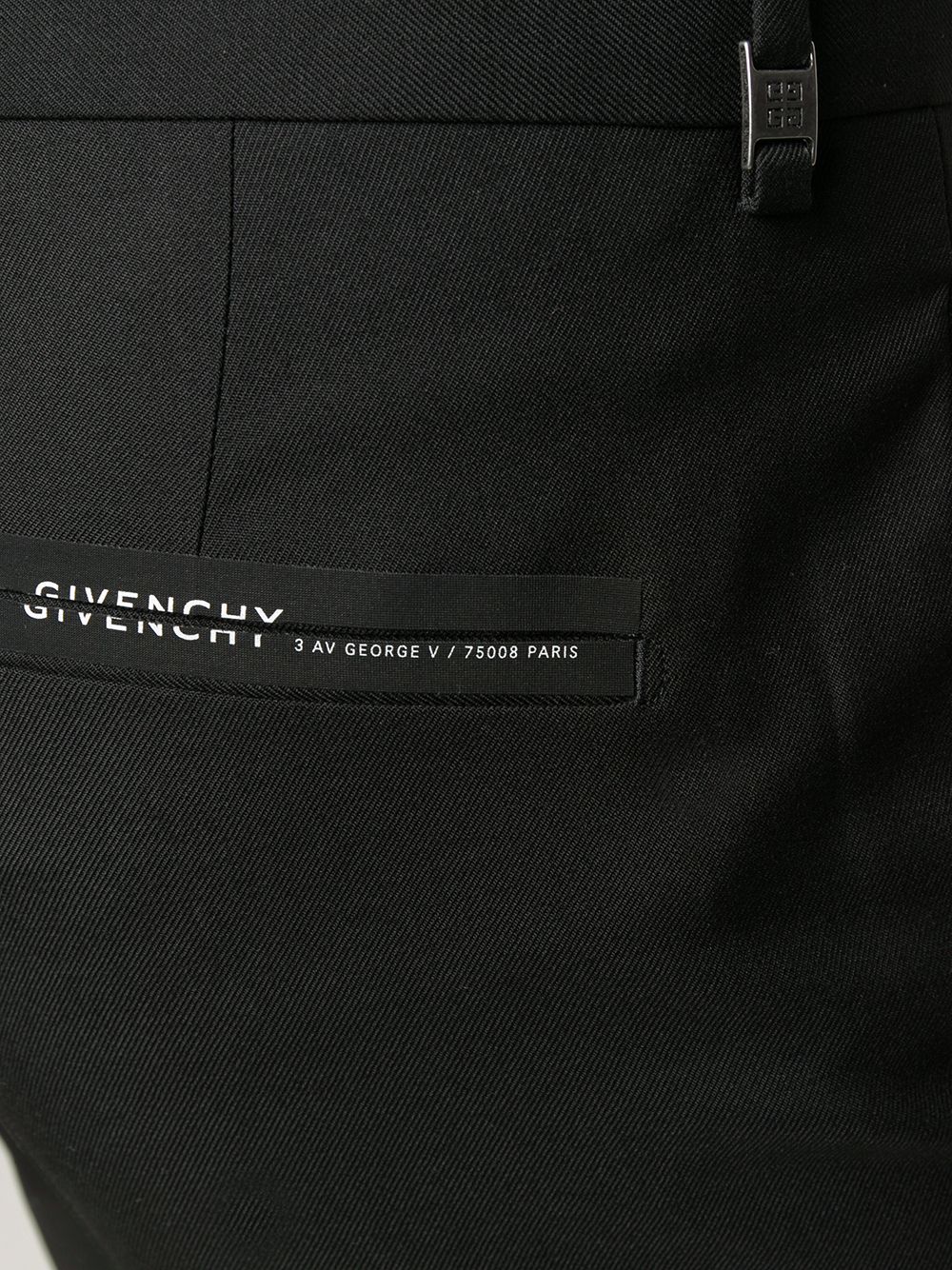 фото Givenchy брюки строгого кроя с подворотами