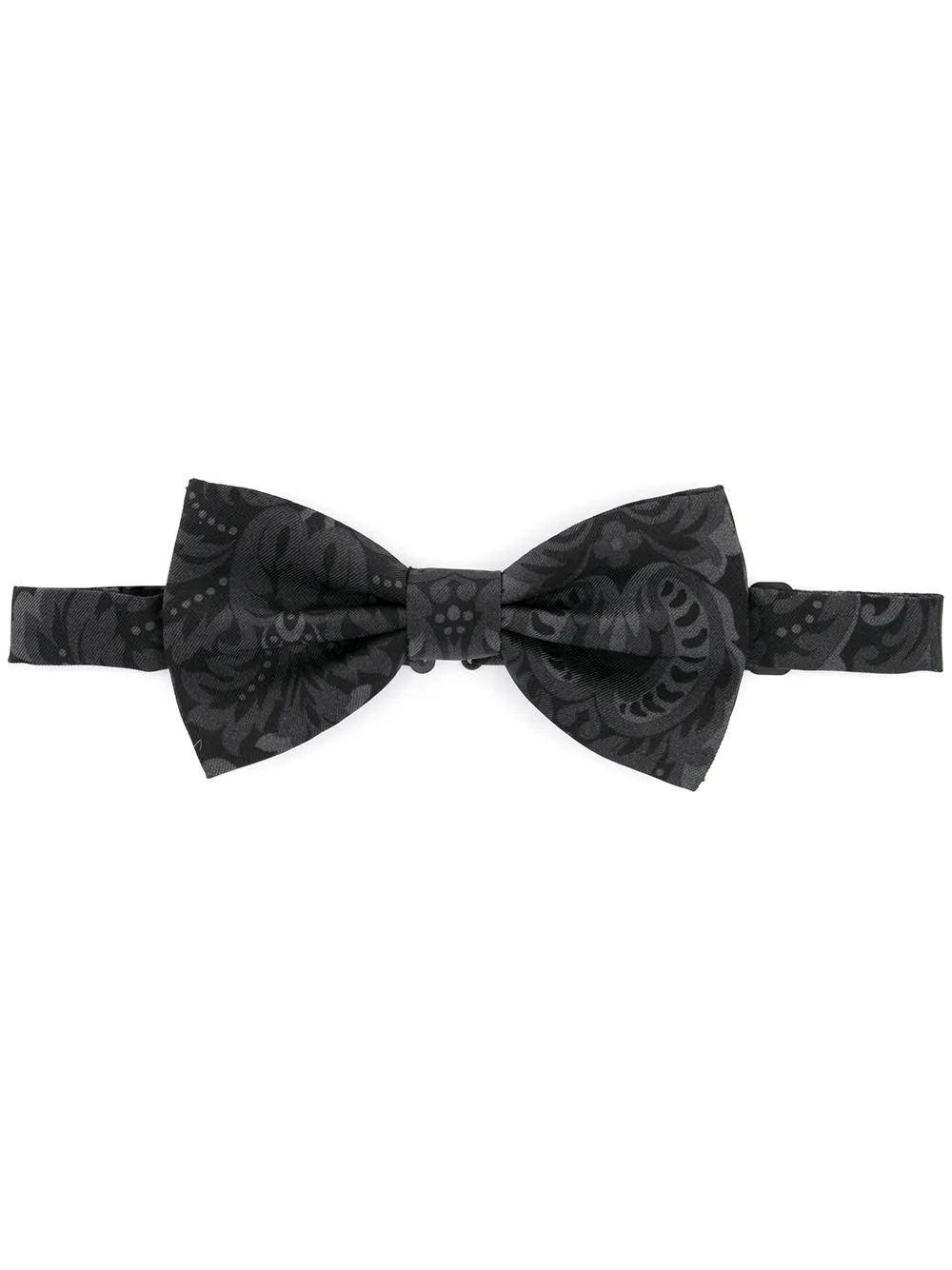 Dolce & Gabbana Vlinderdas met barokprint Zwart