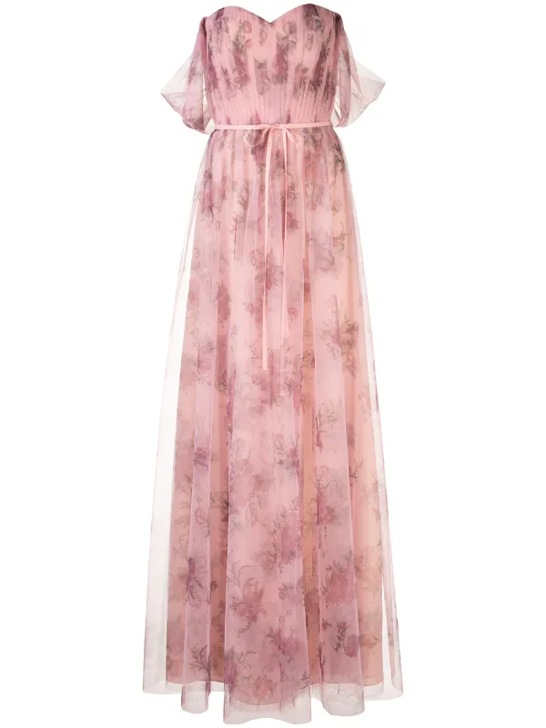 Marchesa Notte Bridesmaids Tulle Draped Bridesmaid Gown Farfetch