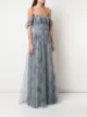 Marchesa Notte Bridesmaids Drapiertes Tüllkleid