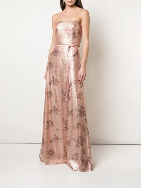 Marchesa Notte Bridesmaids bridesmaid floral-printed sequin gown BM1108 - 1