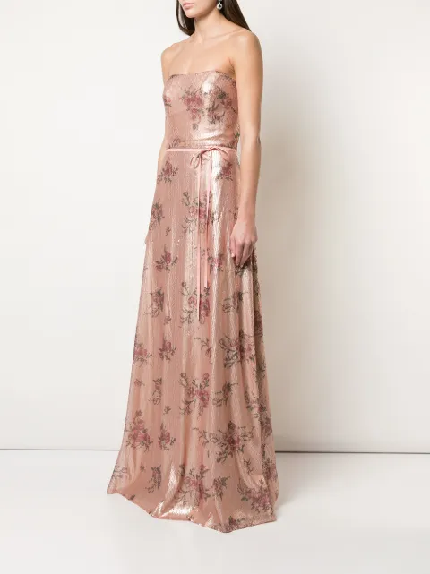 Marchesa Notte Bridesmaids bridesmaid floral-printed sequin gown BM1108 - 2