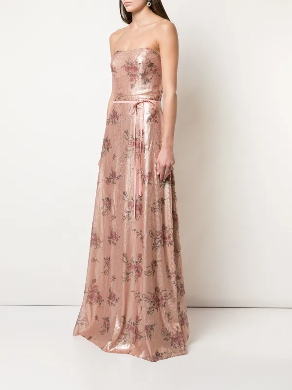 Floral sequin gown discount