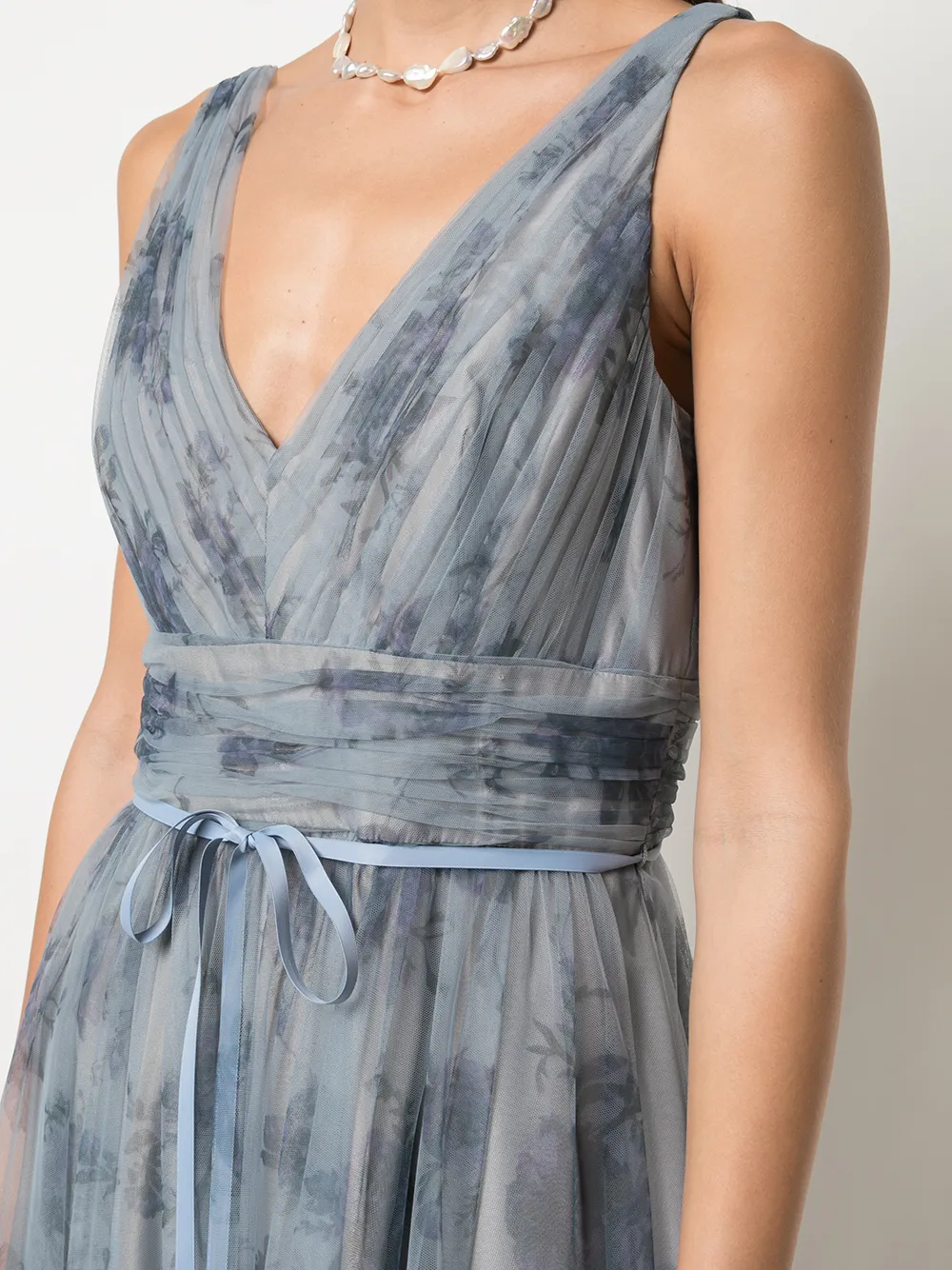 Shop Marchesa Notte Bridesmaids Tulle Floral Bridesmaid Gown With Express Delivery Farfetch