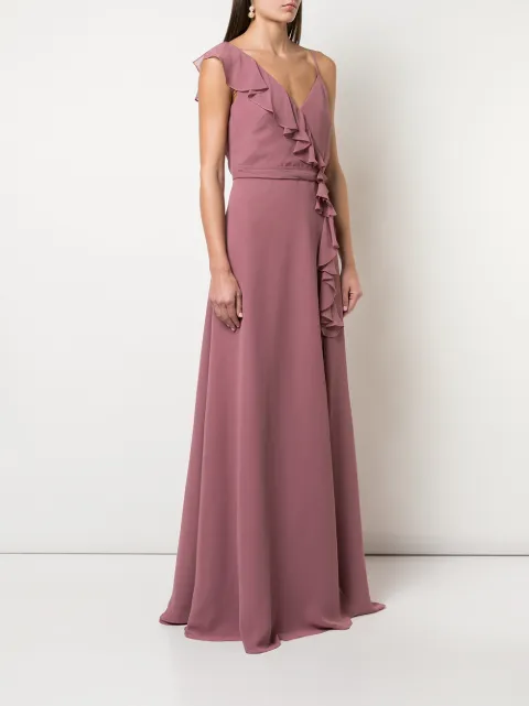 Marchesa Notte Bridesmaids ruffle trim bridesmaid gown BM1112 - 2