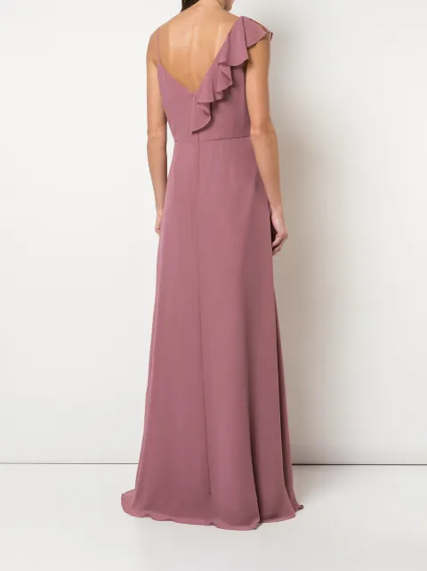Marchesa Notte Bridesmaids ruffle trim bridesmaid gown BM1112 - 3