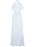 Marchesa Notte Bridesmaids cold shoulder bridesmaid gown - Blue