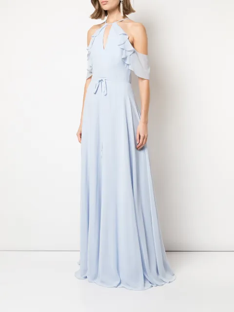 Marchesa Notte Bridesmaids cold shoulder bridesmaid gown BM1113 - 2