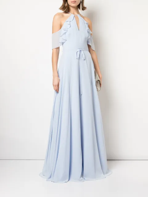 Marchesa Notte Bridesmaids cold shoulder bridesmaid gown BM1113 - 1