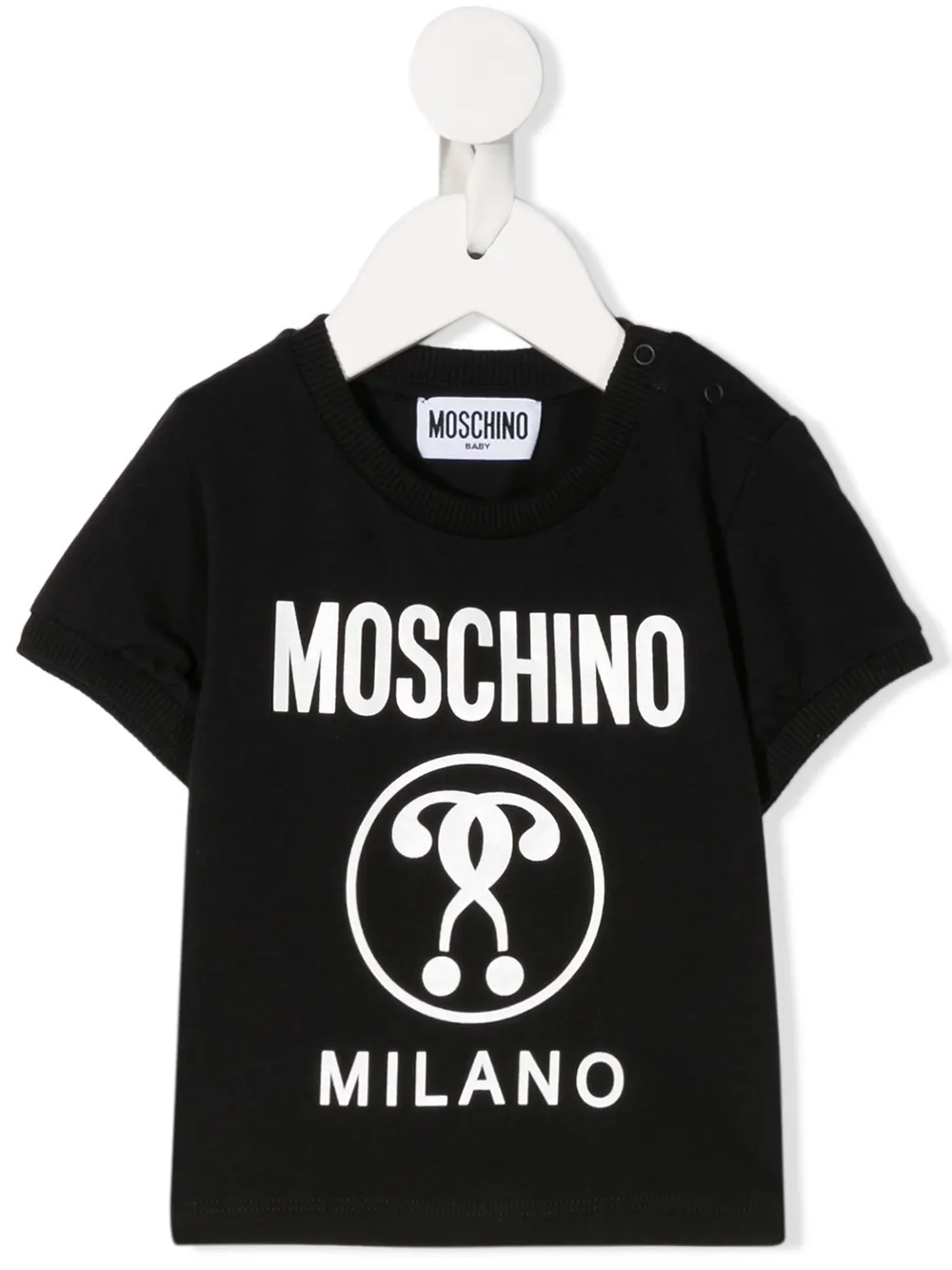 фото Moschino kids футболка с круглым вырезом и логотипом