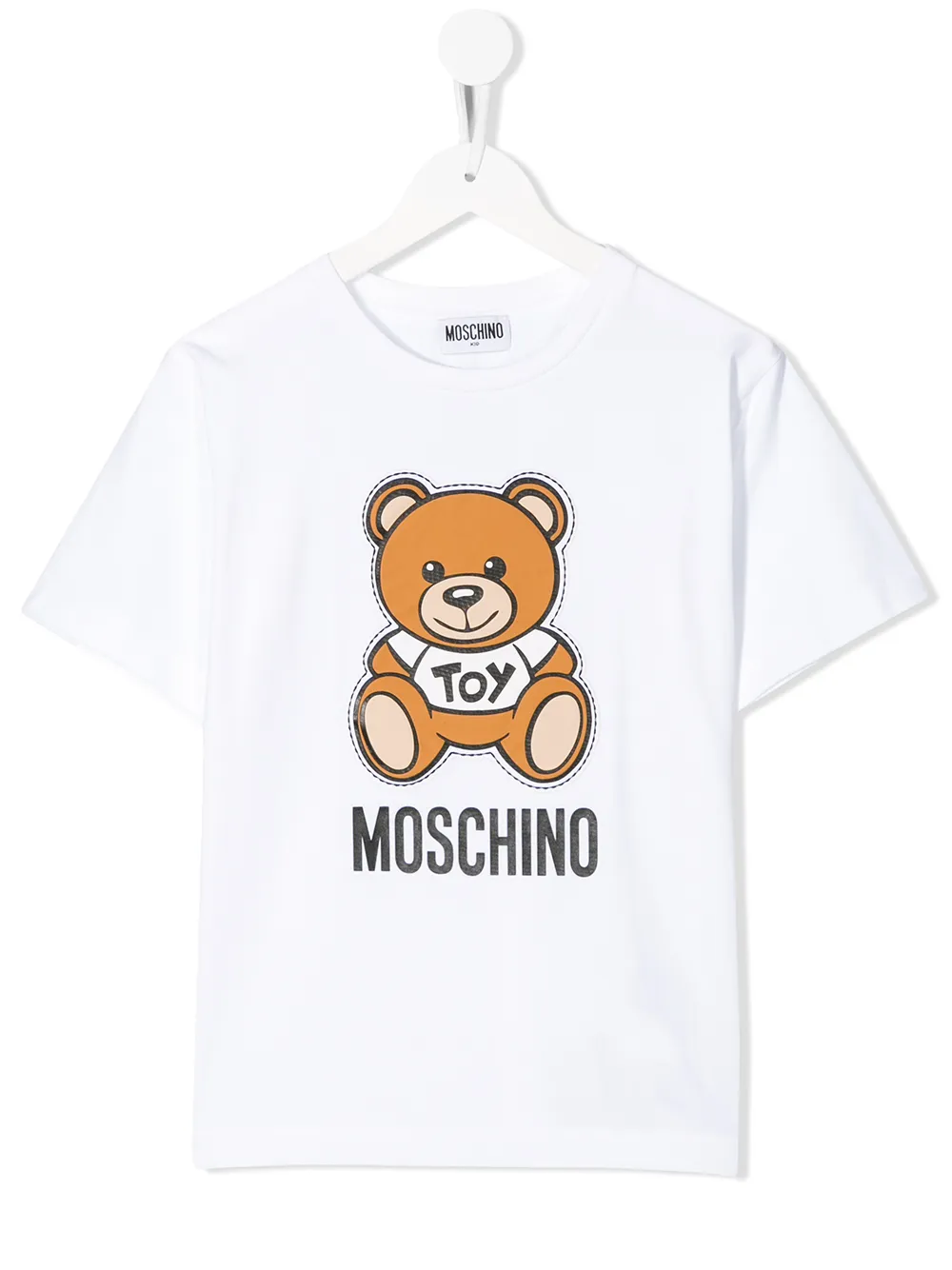 Moschino Kids T-Shirt mit Teddy-Print - Weiß