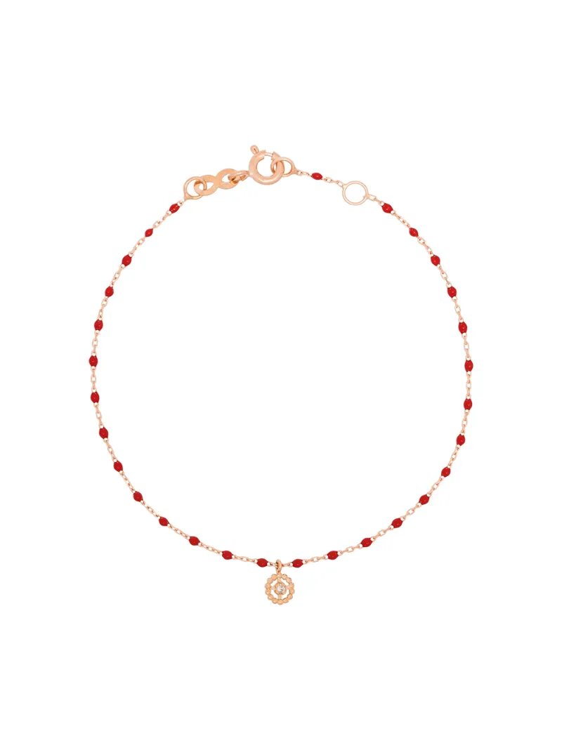 GIGI CLOZEAU 18KT GOLD LUCKY DIAMOND BEADED BRACELET
