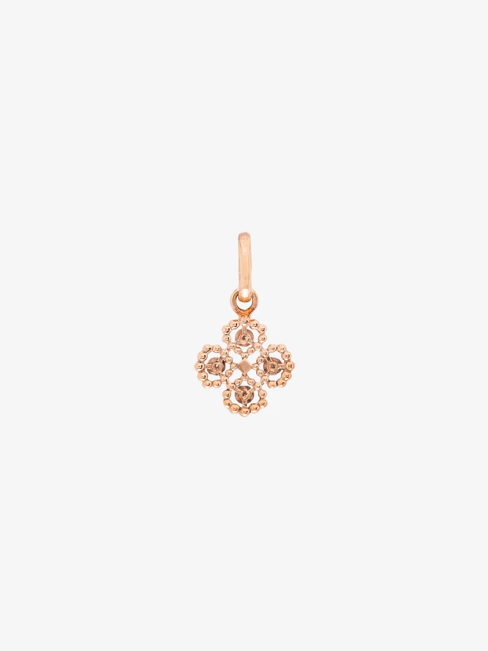 GIGI CLOZEAU 18K ROSE GOLD LUCKY CLOVER DIAMOND PENDANT,B5LK001R00XXDI14839079