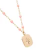 Gigi Clozeau collar Miss Gigi con cuentas y diamante en oro amarillo de 18 kt