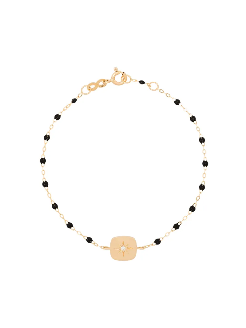 Click to view more detailed imagery on our partner's website Gigi Clozeau 18kt Gold Miss Gigi Diamond Beaded Bracelet In Yellow Gold