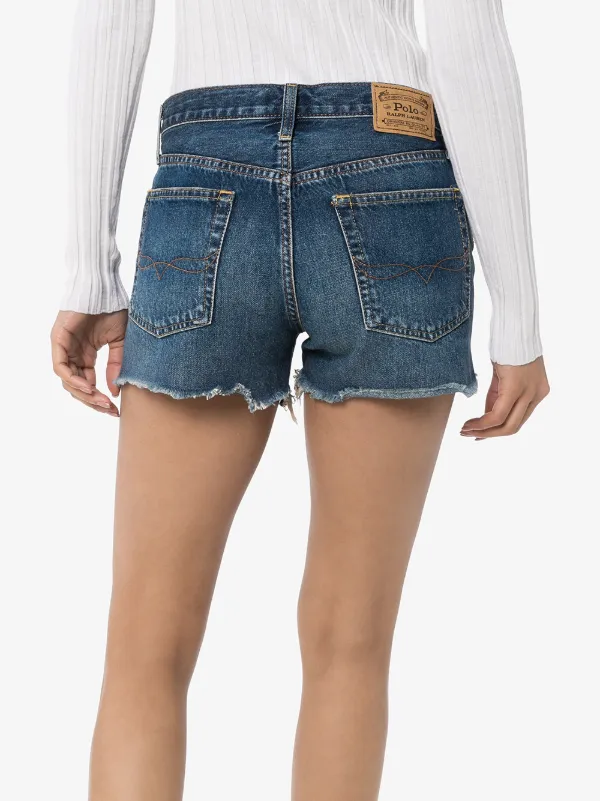 polo blue jean shorts