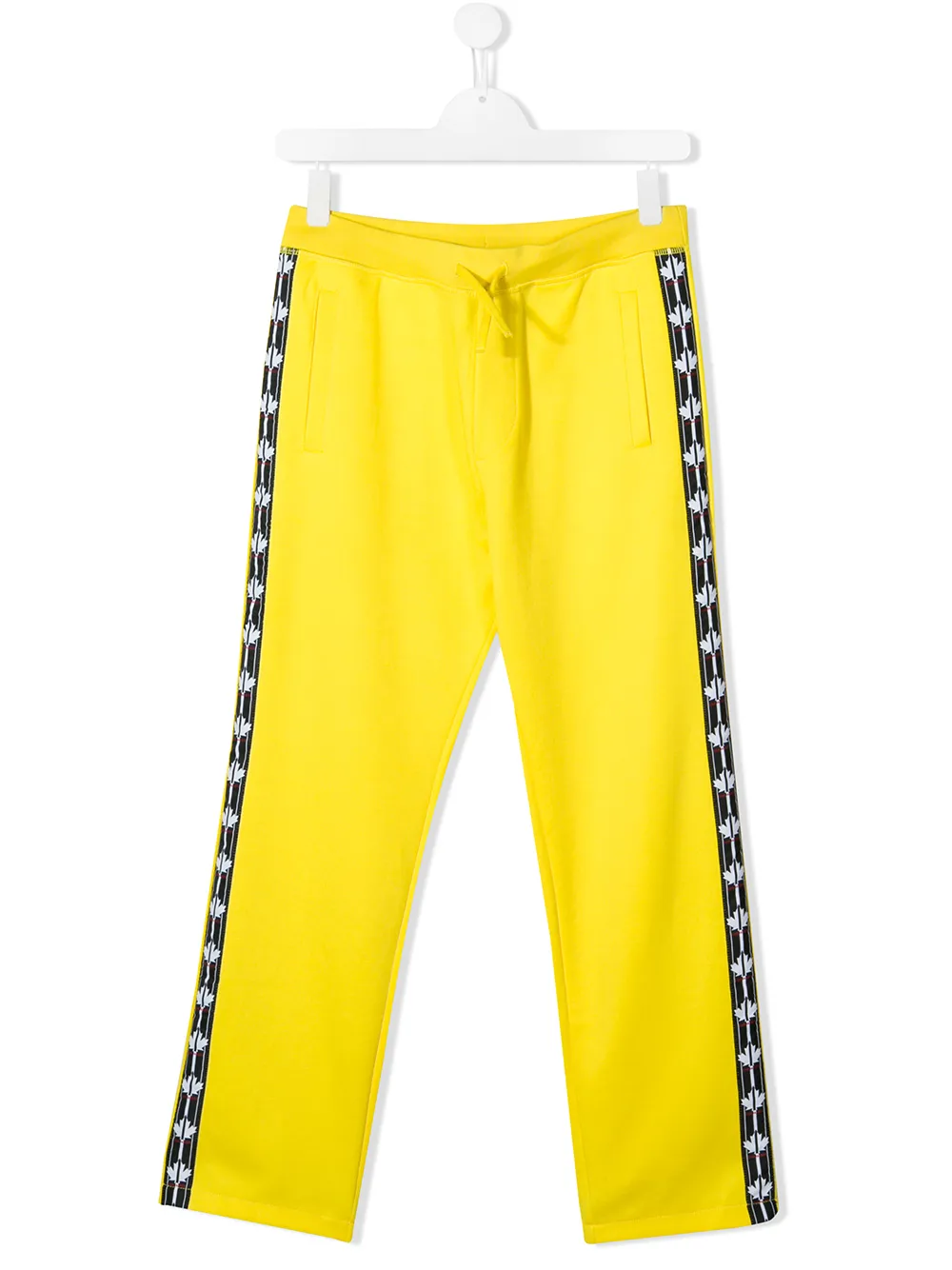Dsquared2 Logo Stripe Track Pants In Yellow