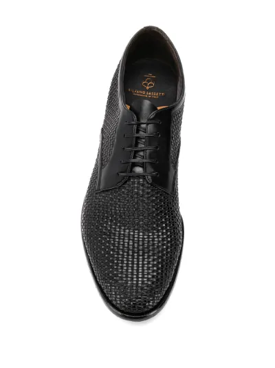 woven derby shoes