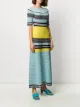 LANVIN striped long knitted dress