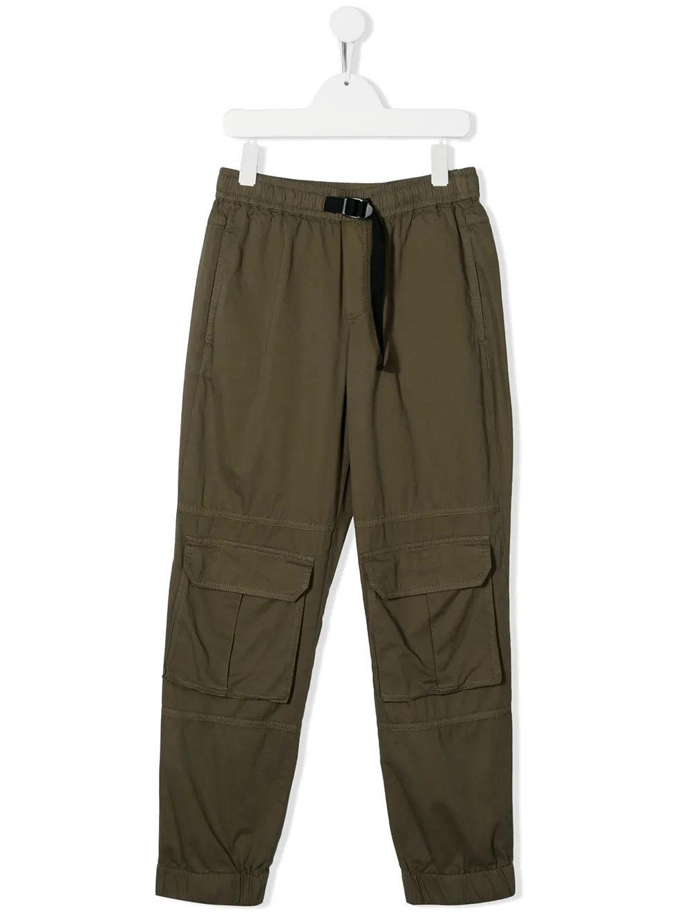 Stella Mccartney Teen Cargo Trousers In Green