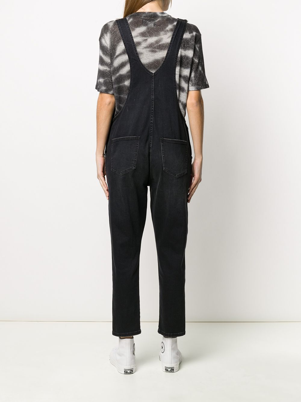 фото Current/elliott stonewashed denim dungarees