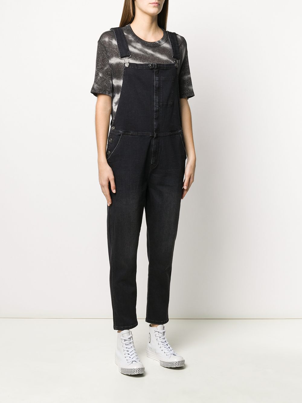 фото Current/elliott stonewashed denim dungarees