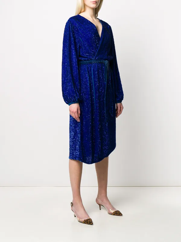 Retrofete Glitter Wrap Dress - Farfetch