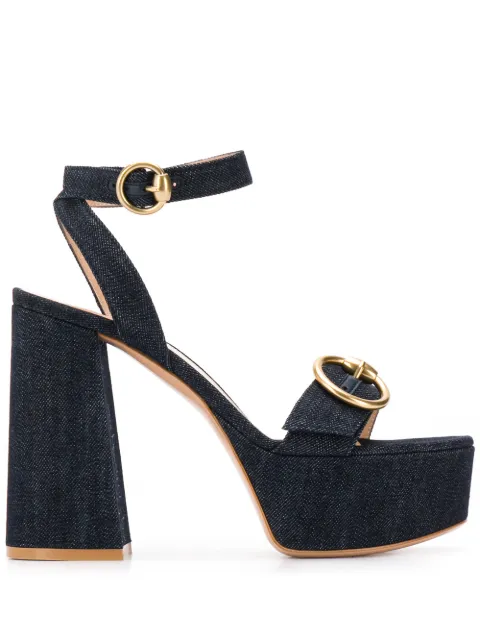 Gianvito Rossi Zandra denim sandals