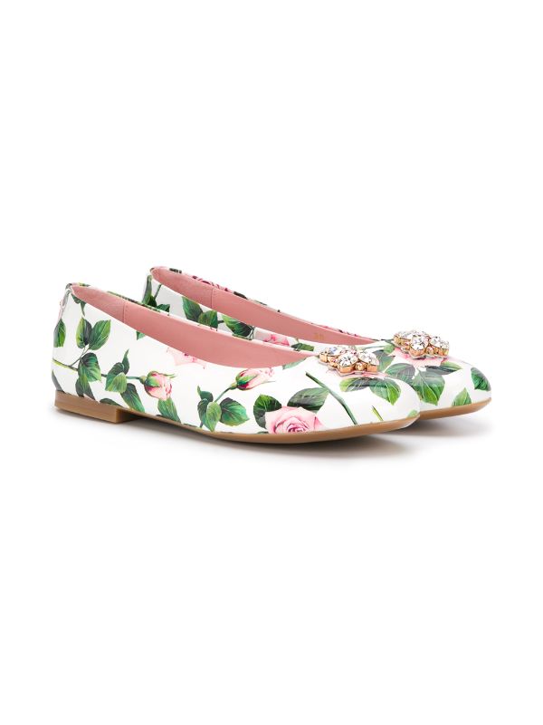 floral ballerina shoes