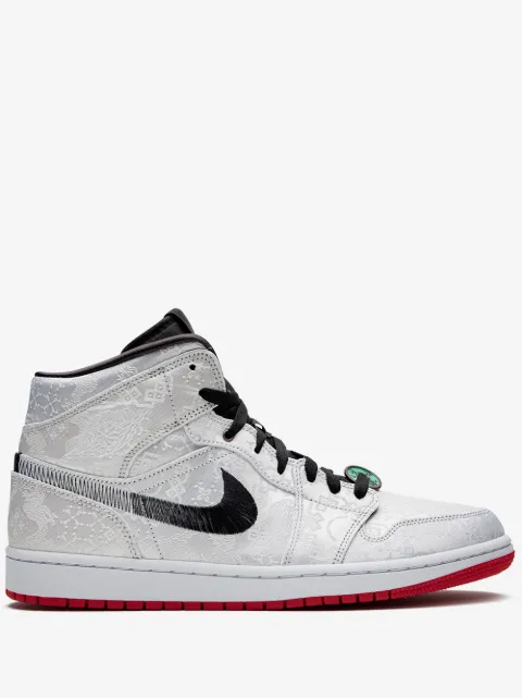 Jordan x Edison Chen Air Jordan 1 Mid "Fearless - CLOT Silk" sneakers