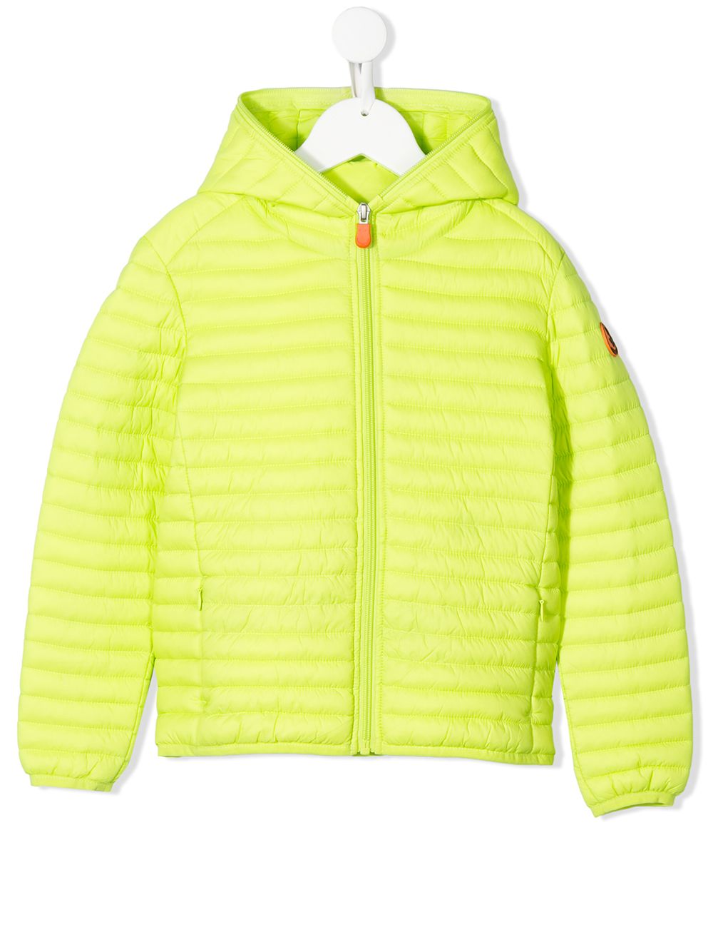 Save The Duck Kids' Hooded Padded Jacket In Yellow