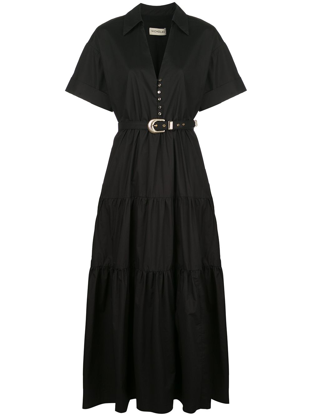 Nicholas Amina Midi Dress In Black