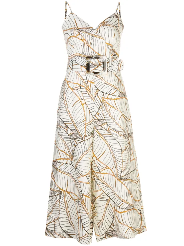 palm print jumpsuit