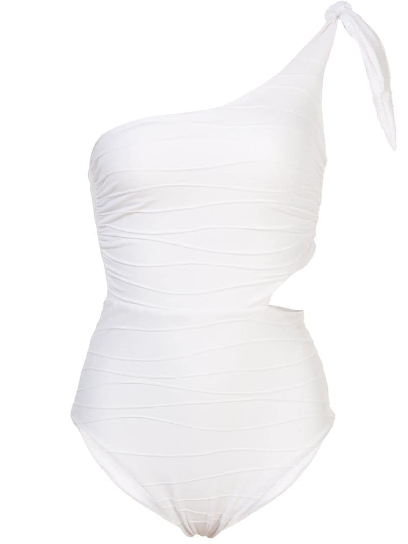 Nicholas Alisha One-shoulder Swimsuit In White