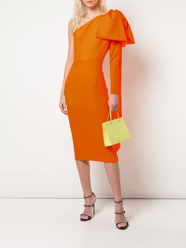 alex perry orange dress