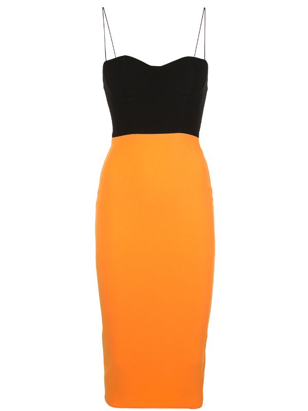 alex perry orange dress