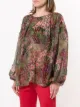 Giambattista Valli foliage-print chiffon blouse