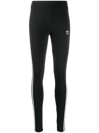 Adidas stripe panel leggings black FM3287 - Farfetch