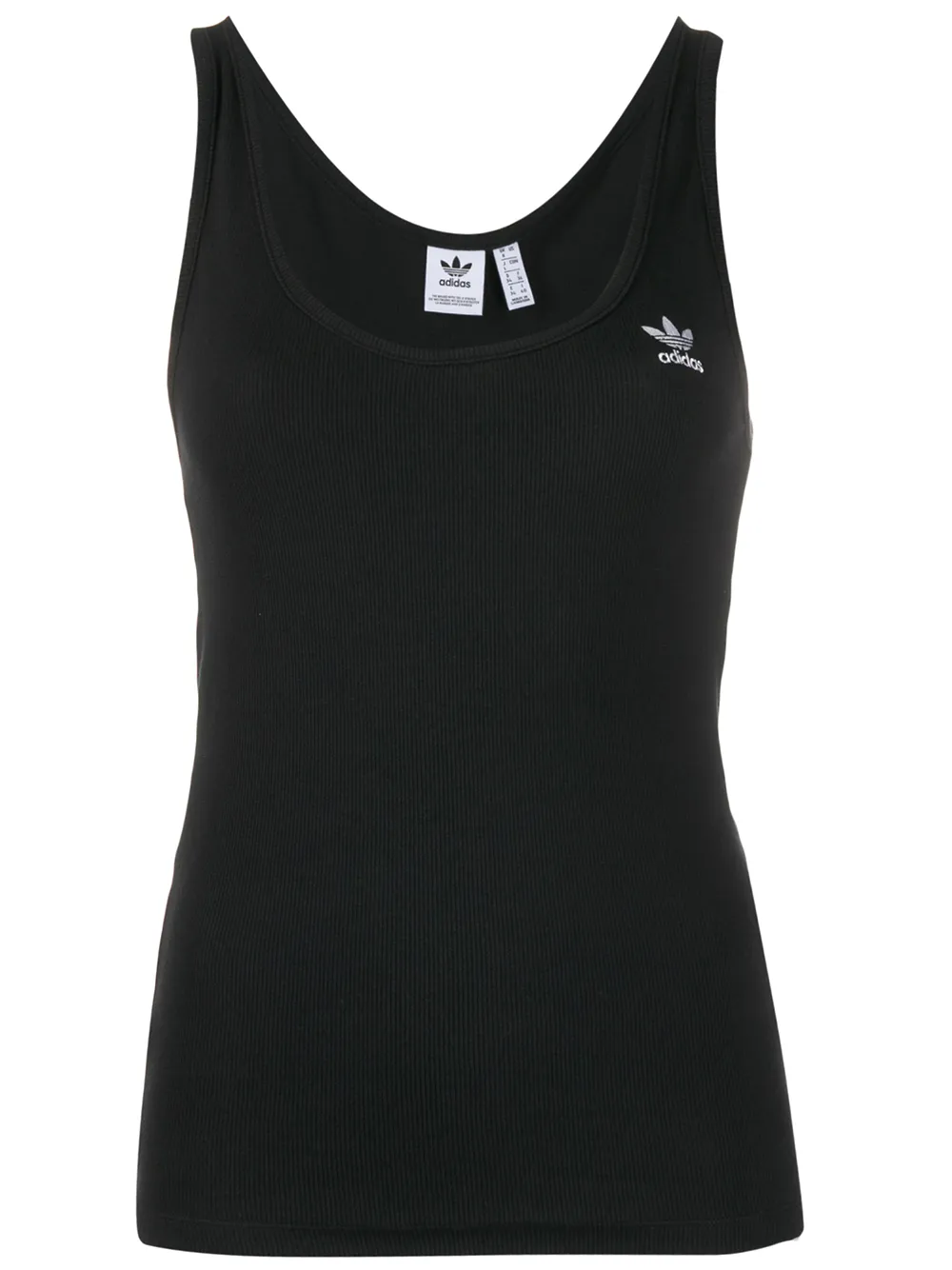 Click to view more detailed imagery on our partner's website Adidas Originals Trefoil Logo Tank Top In Black