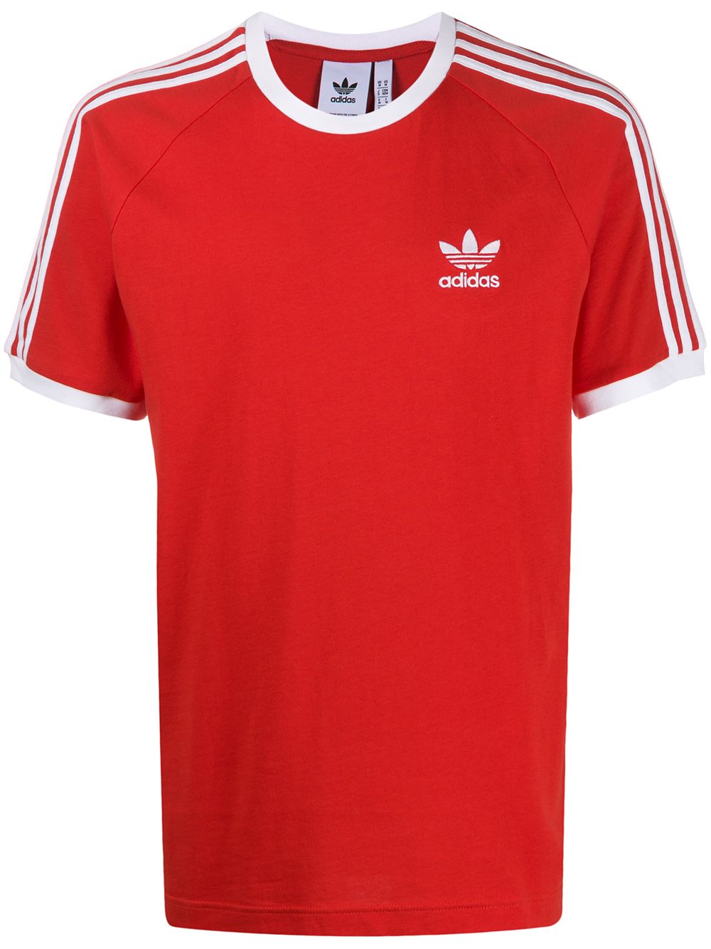 Shop orange adidas 3-stripes T-shirt with Express Delivery - Farfetch