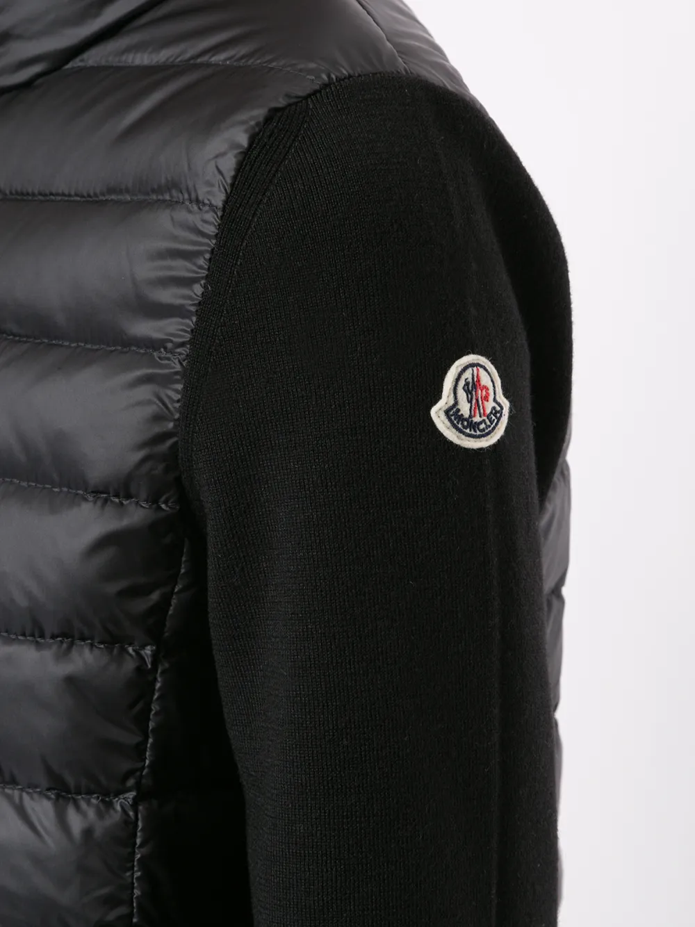 фото Moncler куртка с дутыми вставками спереди