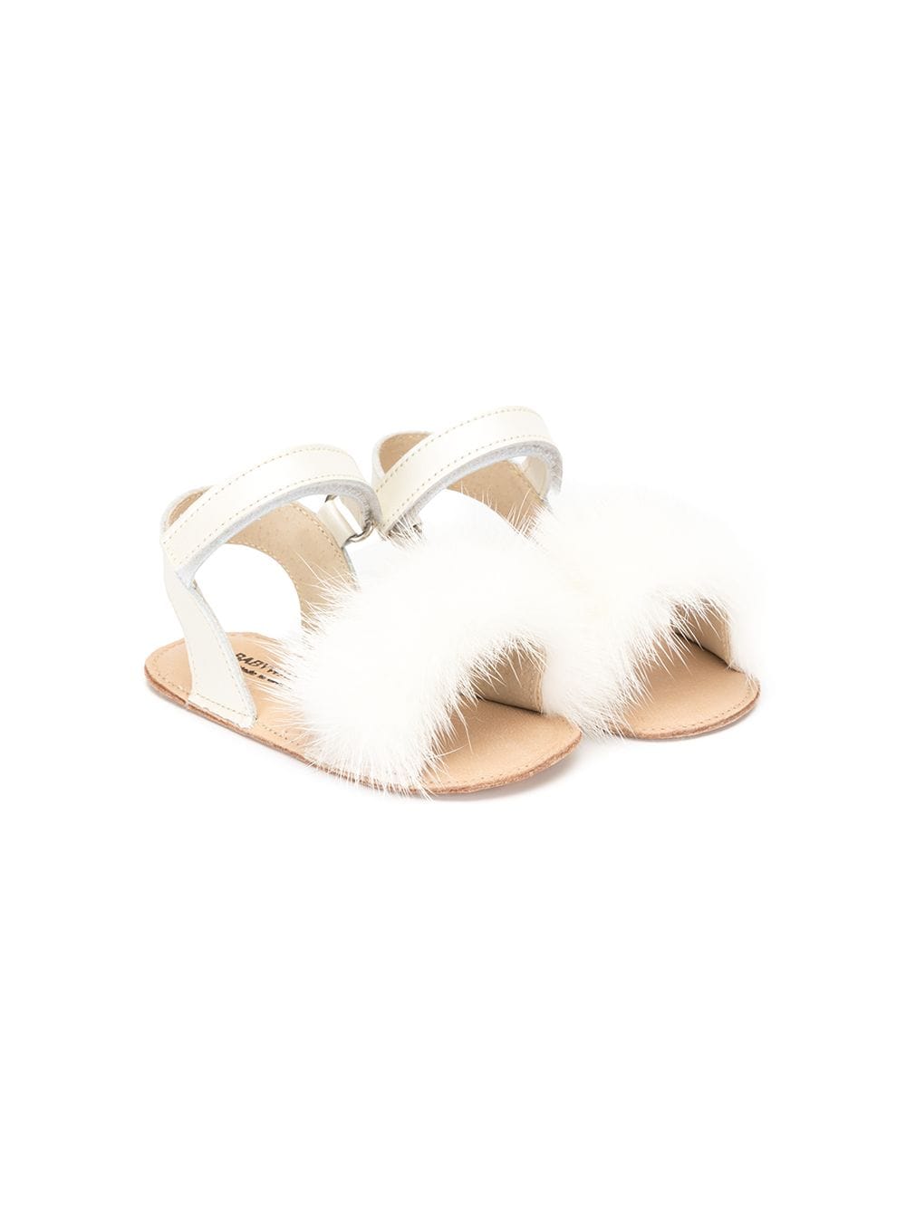 BabyWalker embellished flat sandals White