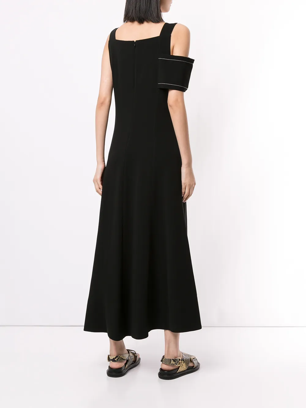 3.1 Phillip Lim Asymmetrische jurk Zwart