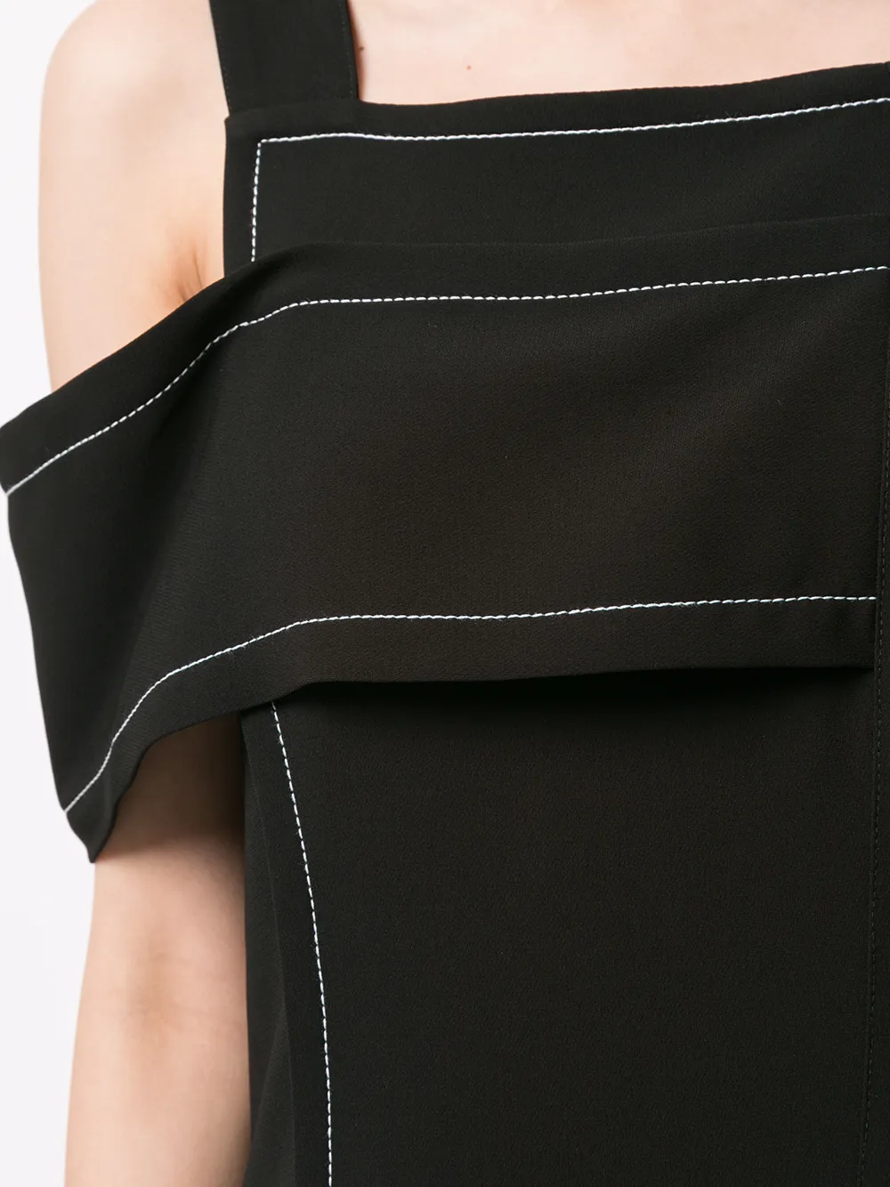 3.1 Phillip Lim Asymmetrische jurk Zwart