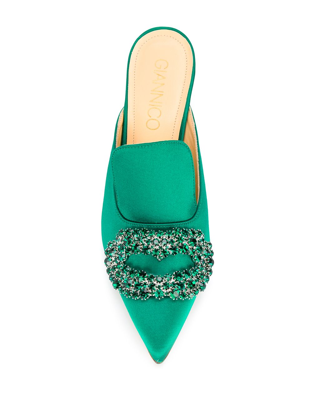 фото Giannico embellished pointed toe mules