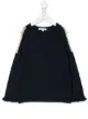 الصورة 1 من Chloé Kids كنزة بخطوط لامعة مزينة بفتحات