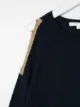 Chloé Kids glitter stripe cut-out jumper